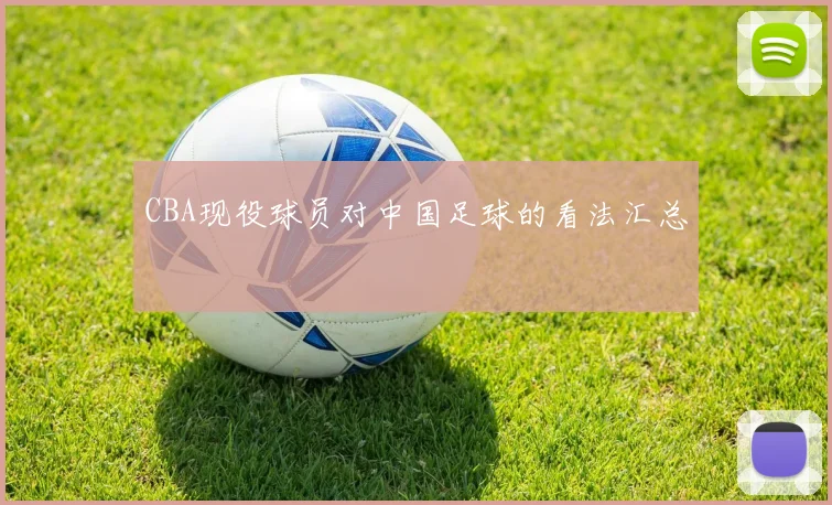CBA现役球员对中国足球的看法汇总